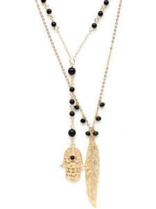 hamsafeathernecklace