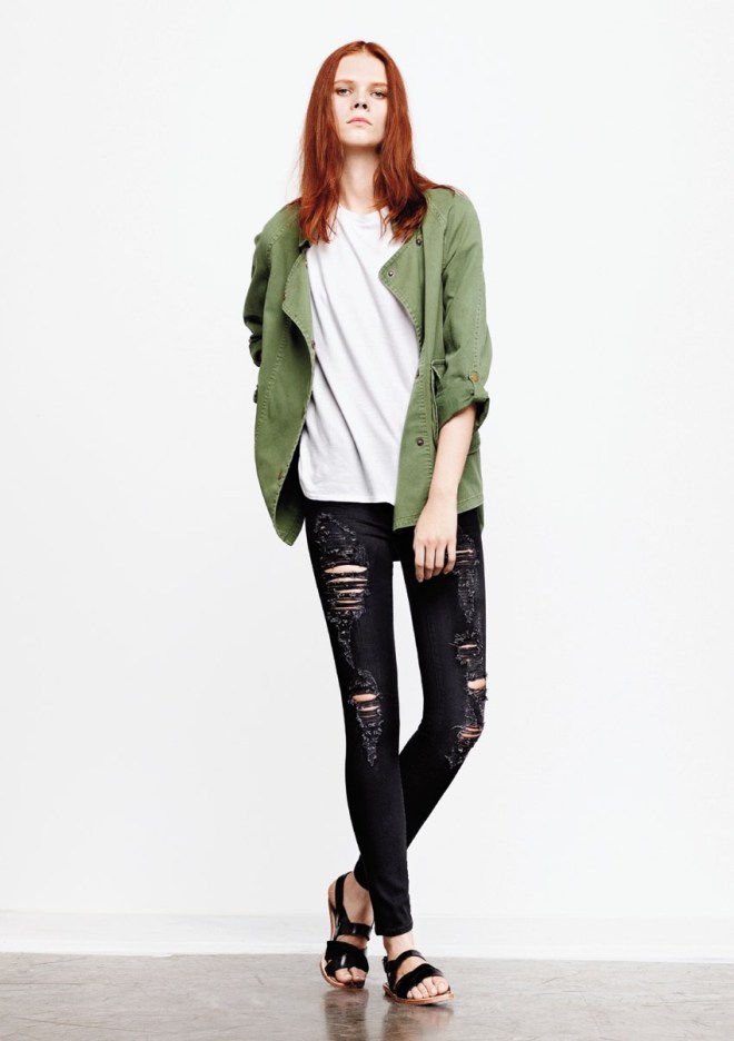 textile-elizabeth-and-james-spring-2013-lookbook-olive-kelsey-parka-long-fairfax-tee-ripped-midnight-debbie
