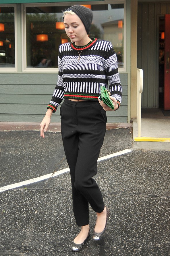 miley-cyrus-los-angeles-topshop-knitted-moroccan-crop-jumper-peg-leg-trousers-giuseppe-zanotti-studded-cap-toe-flats
