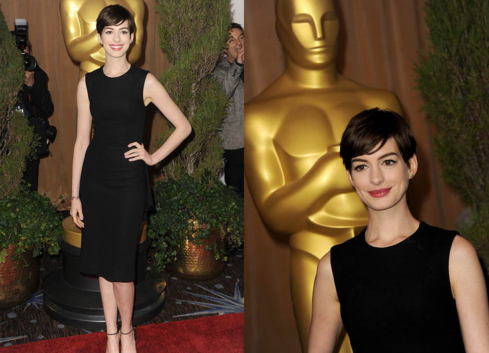Get Anne Hathaway's The Row Dorning Dress, Worn at the 85th Academy Awards  Nominations Luncheon in Beverly Hills  Urban Sybaris