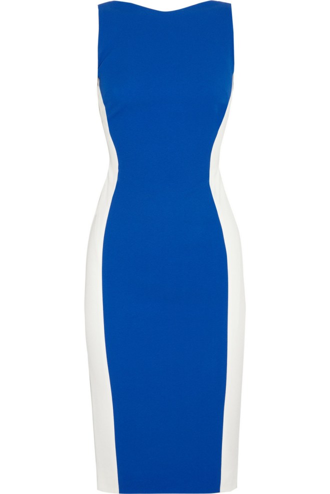 antonio-berardi-colorblock-crepe-dress